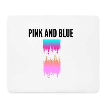 ROSA UND BLAU - Mousepad (Querformat) - Weiß - Vorne