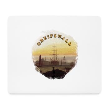 Greifswald Harbour - Mouse Pad (horizontal) - white - Front