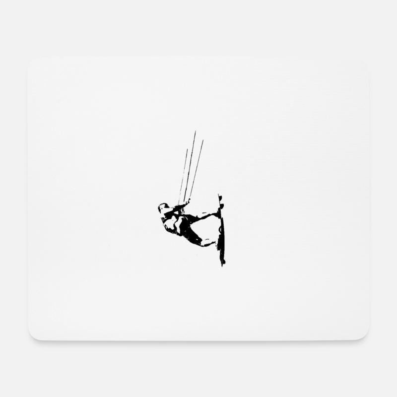 kite surf - Kitesurfer - Kitesurfing - Kiter - Mousepad (Querformat) - Weiß