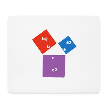 Pythagorean theorem triangle math lover poison - Mouse Pad (horizontal) - white - Front