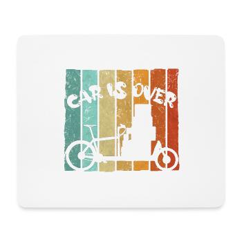 Cargo bike bike courier bike bicycle transport bike - Mouse Pad (horizontal) - white - Front