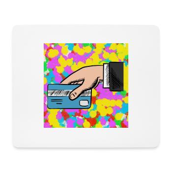 Credit Card Pop Colour Tie Dye Background Cool - Mouse Pad (horizontal) - white - Front