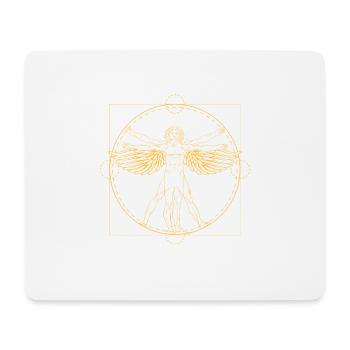 Aile de l'homme de Vitruve Leonardo Da Vinci - Tapis de souris (format paysage) - blanc - Devant