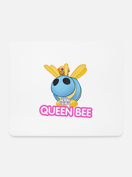 Bienenkönigin-Karikatur - Mousepad (Querformat) - Weiß