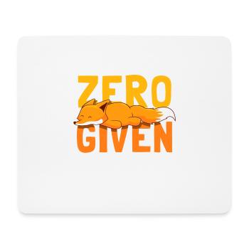 Zero Fox Given witziges Fuchs Geschenk - Mousepad (Querformat) - Weiß - Vorne