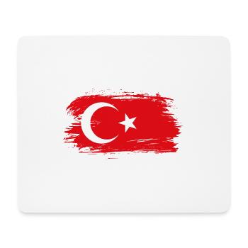 Turkey Flag - Mouse Pad (horizontal) - white - Front