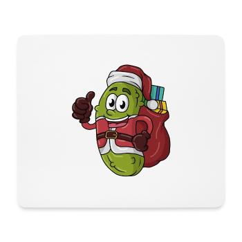Frohe Weihnachten Merry Christmas Weihnachts Gurke - Mousepad (Querformat) - Weiß - Vorne
