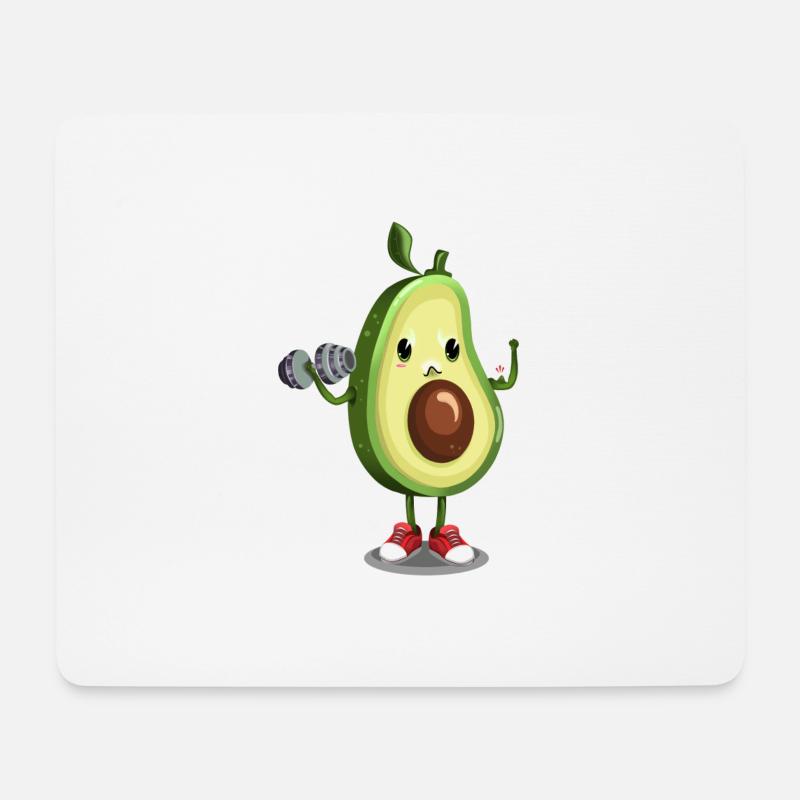 Avocado Sport - Mousepad (Querformat) - Weiß