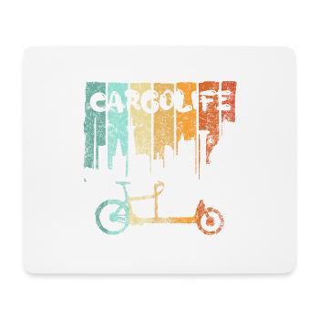 Cargo bike Cargobike cargo bike bicycle Ebike - Mouse Pad (horizontal) - white - Front