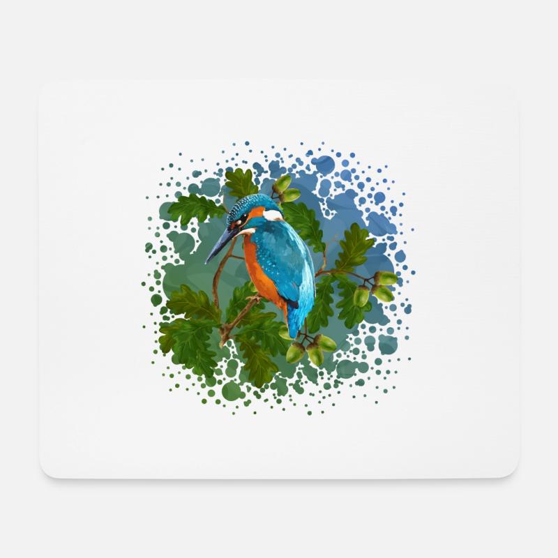 Vogel - Mousepad (Querformat) - Weiß
