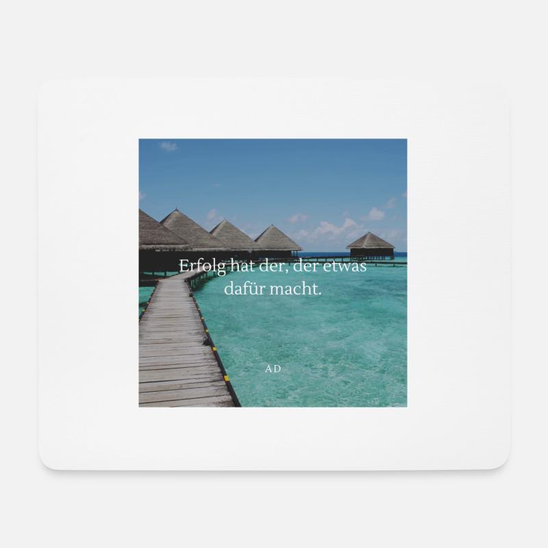 coole Erfolgs Spruch Geschenk Idee Geburtstag - Mousepad (Querformat) - Weiß
