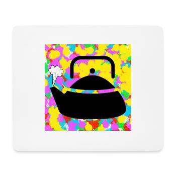Boiling Kettle Pop Colour Tie Dye Background Funky - Mouse Pad (horizontal) - white - Front