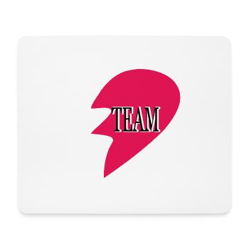 Dream Team Herz - Tapis de souris (format paysage) - blanc - Devant