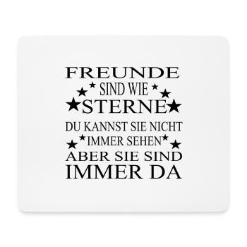 Freunde sind wie Sterne - Mousepad (Querformat) - Weiß - Vorne
