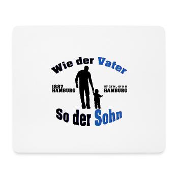 Wie der Vater so der Sohn - Hamburg 1887 - Mousepad (Querformat) - Weiß - Vorne