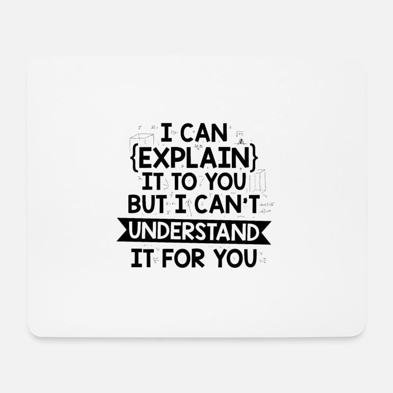 Mathematik Wissenschaft | Mathematiker Geschenke - Mousepad (Querformat) - Weiß