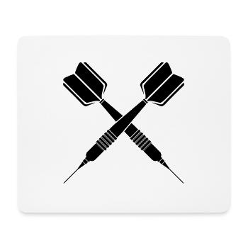 Dartpfeil - Dart Spieler Darts Dart Pfeil Pfeile - Mousepad (Querformat) - Weiß - Vorne