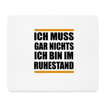 Lustig Rente Rentner Ruhestand - Mousepad (Querformat) - Weiß - Vorne