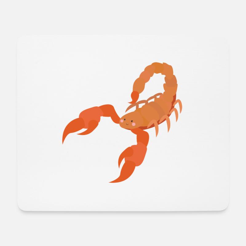 skorpion - Mousepad (Querformat) - Weiß