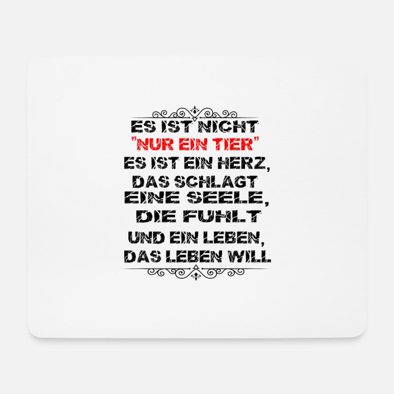 Tiere Tier Es ist nicht Nur ein Tier - Mousepad (Querformat) - Weiß