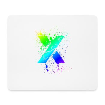 Colorful X | Symbol | Gifts | color gradient - Mouse Pad (horizontal) - white - Front