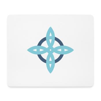 Wicca-Symbole Hexenknoten Tattoo Geschenk - Mousepad (Querformat) - Weiß - Vorne