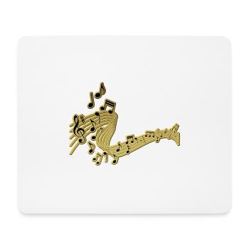 Golden Music - Mouse Pad (horizontal) - white - Front