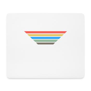 Bunte Balken Streifen Dein Text Geschenk - Mousepad (Querformat) - Weiß - Vorne
