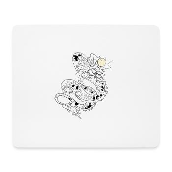 Classic Japanese Dragon - Mouse Pad (horizontal) - white - Front