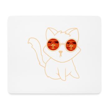 cat explosion - Mouse Pad (horizontal) - white - Front