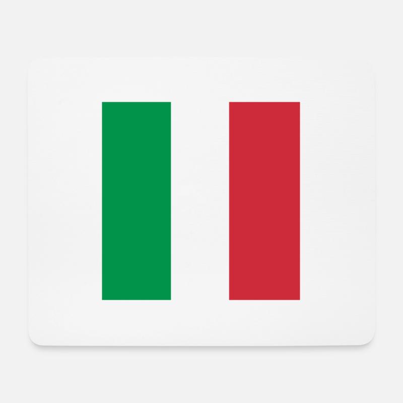 italien fahne - Mousepad (Querformat) - Weiß