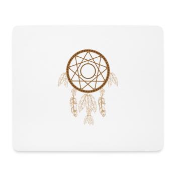 Indianischer Traumfänger Dreamcatcher Schamane - Mousepad (Querformat) - Weiß - Vorne