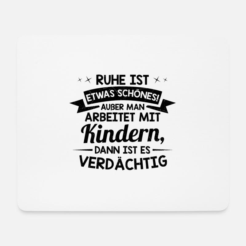 Erzieher Beruf | Erzieherin Kindergärtner Geschenk - Mousepad (Querformat) - Weiß