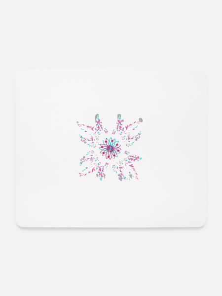 Free Soul Traumfänger Dreamcatcher Yoga Mandala - Mousepad (Querformat) - Weiß