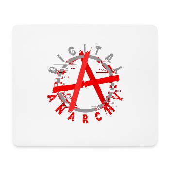 Digitial Anarchy Digitale Anarchie Freiheit - Mousepad (Querformat) - Weiß - Vorne