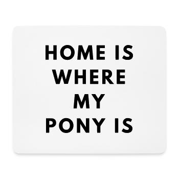 Pony Home - Mousepad (Querformat) - Weiß - Vorne
