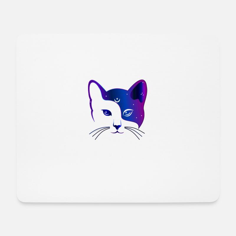 Katze - Mousepad (Querformat) - Weiß