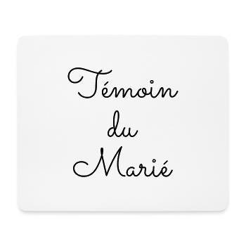 témoin du marié - Tapis de souris (format paysage) - blanc - Devant