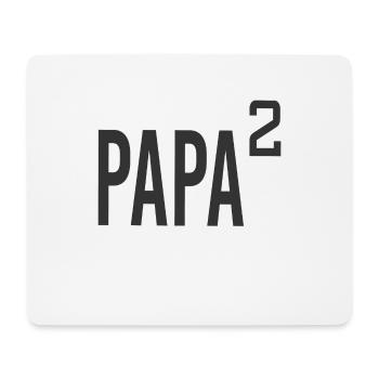 PAPA power 2 - Father two twin children etc - Mouse Pad (horizontal) - white - Front