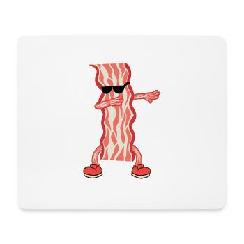 Wenn Speck Liebe ist, ist Speck Leben "tupfen Sie - Mousepad (Querformat) - Weiß - Vorne