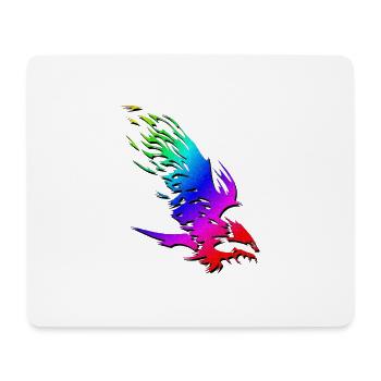 Eagle | Modèle sauvage de chasseur d'attaque d'oiseau de proie - Tapis de souris (format paysage) - blanc - Devant