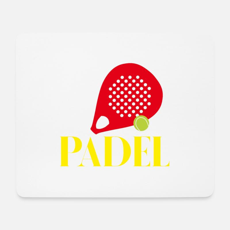 Padel Tennis - Mousepad (Querformat) - Weiß
