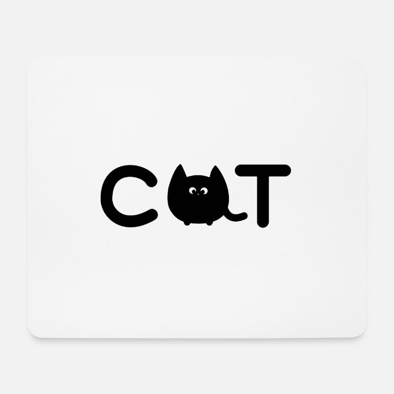 cat cat - Mouse Pad (horizontal) - white