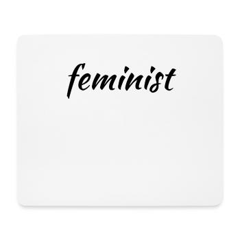 féminisme - féministe - Tapis de souris (format paysage) - blanc - Devant