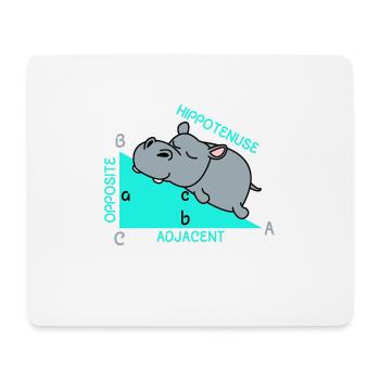 Hippotenuse Mathe Mathematik Mathelehrer Witz Spaß - Mousepad (Querformat) - Weiß - Vorne