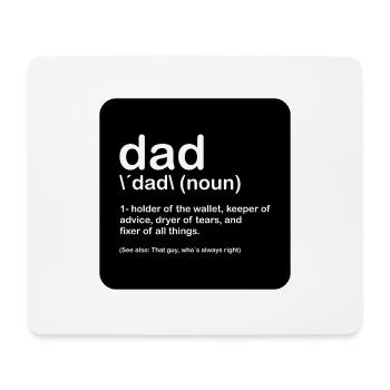 résolution des problèmes de papa noir - Tapis de souris (format paysage) - blanc - Devant