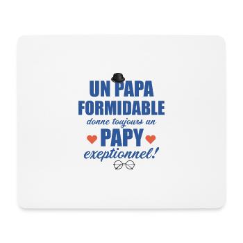 Un Papa Formidable Donne Toujours Un Papy - Tapis de souris (format paysage) - blanc - Devant