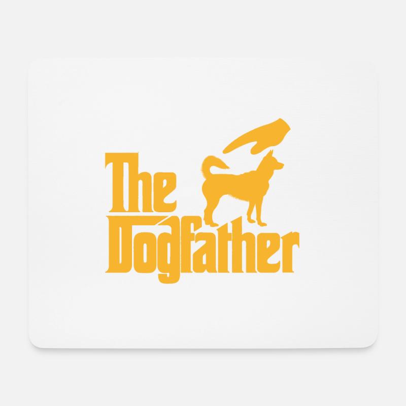 The Dogfather - Mousepad (Querformat) - Weiß