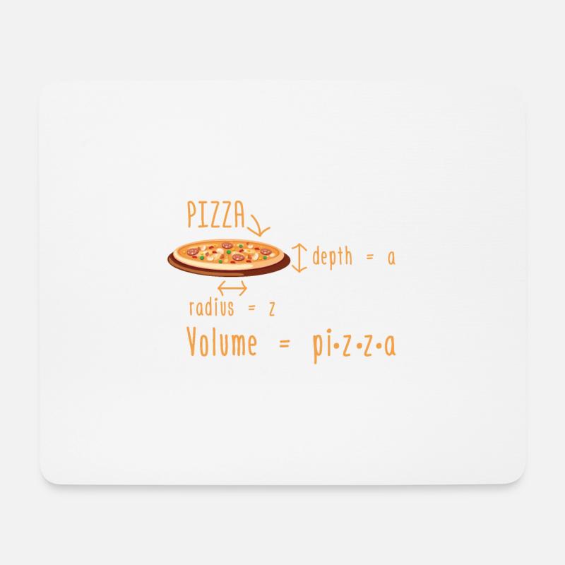 Mathematiker Pizza | Mathematik Mathe Geschenkidee - Mousepad (Querformat) - Weiß