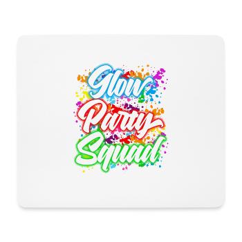 Freundschaft Ziele Glow Party Squad Neon Bright - Mousepad (Querformat) - Weiß - Vorne